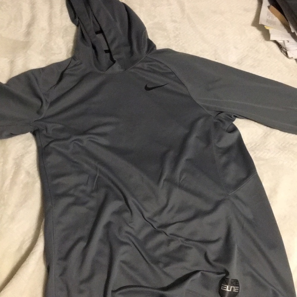 Nike Dri Fit Grey Nike Elite Hoodie